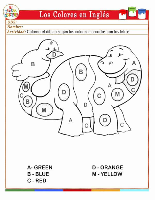 Los colores en inglés para niños - MI PRIMERA INFANCIA